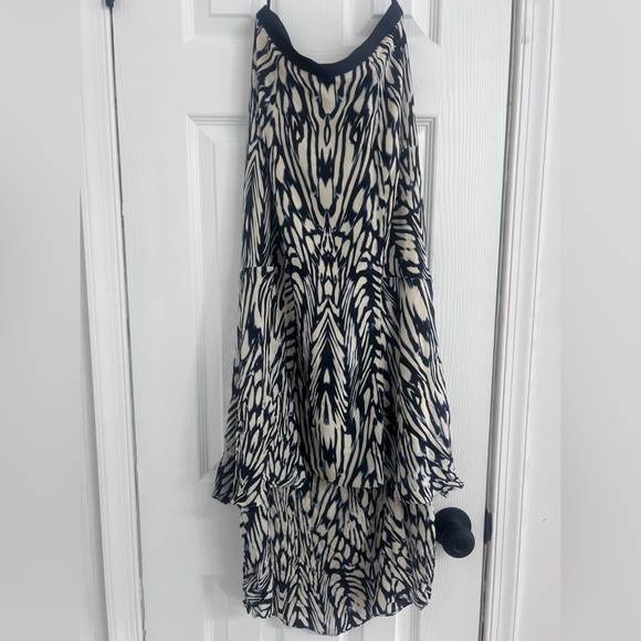 Anthropologie Liefsdottir Silk Monarch Butterfly High-Low Midi Skirt – Size 4 - Picture 5 of 6